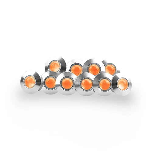 Yellow silver shell CARLITS 1 шт. ультра тонкий диаметр 23 мм Автомобильный светодиодный орлиный глаз светильник водонепроницаемый дневные ходовые огни DRL черный/серебристый корпус для всех автомобилей - Цвет: Yellow silver shell