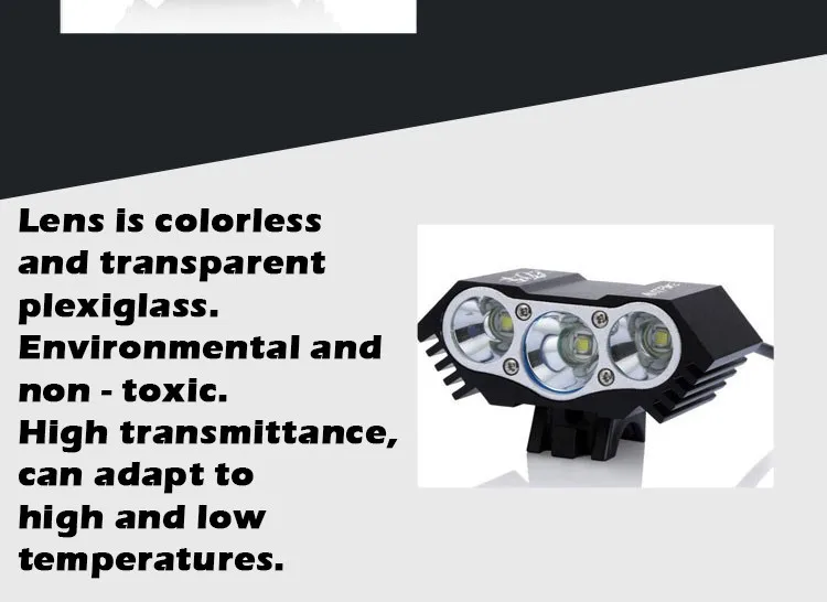 Top 6000 Lumen Triple XM-L T6 L2 Bike Bicycle LED Light Flashlight 5V 2A XML2 High Brightness Connect Power Bank USB Interface 3