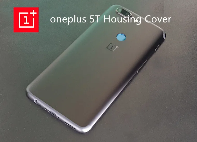 

Original ONEPLUS 5T Three Metal Rear Housing Cover Replacement Back Door Battery Case Card Slot/Side Button/Lens Glass Gray