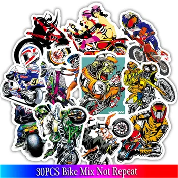 

30PCS Motorcycle Stickers Skull Stickers