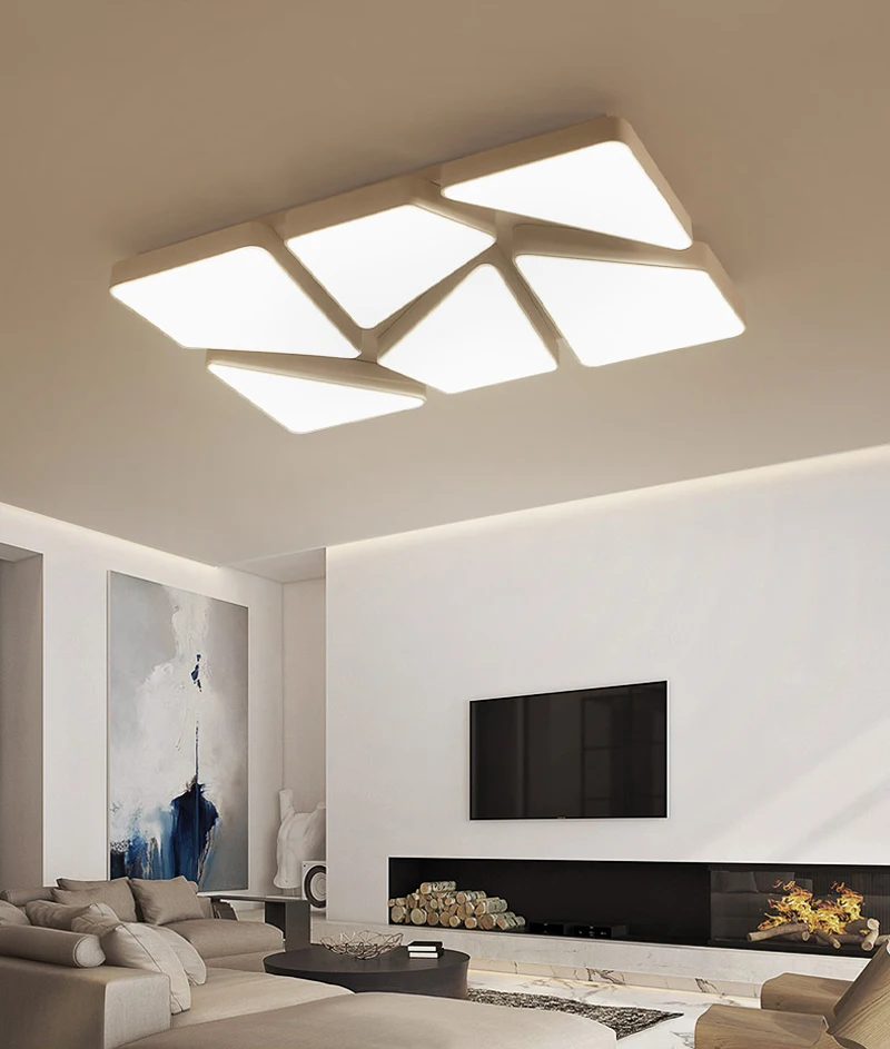 Horsten Modern Creative Acrylic LED Ceiling Lights For Living Room Bedroom Minimalist Black White Ceiling Lamp LED Home Lighting (9)