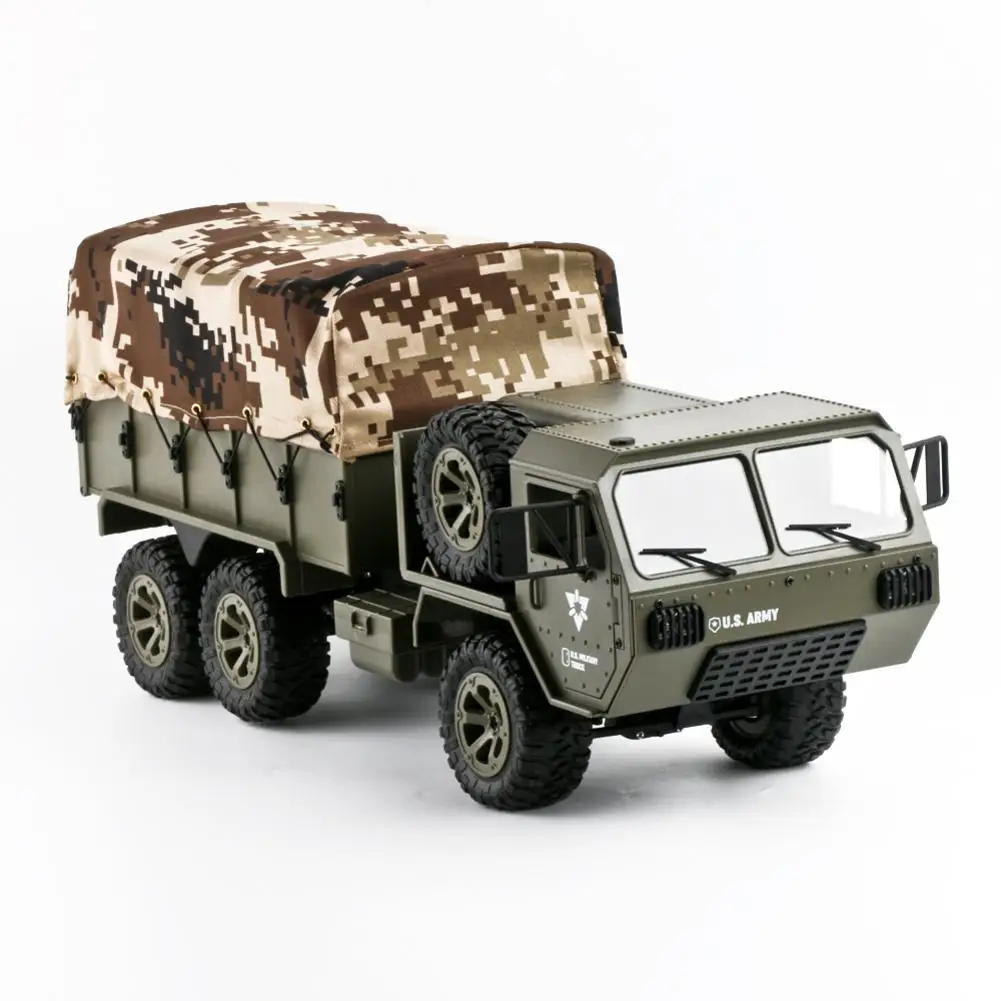 

Fayee FY004 1/16 2.4G 6WD RC Car US Army Military Truck RTR Off-Road Vehicle Crawler With Tent Remote Control Climbing Cars