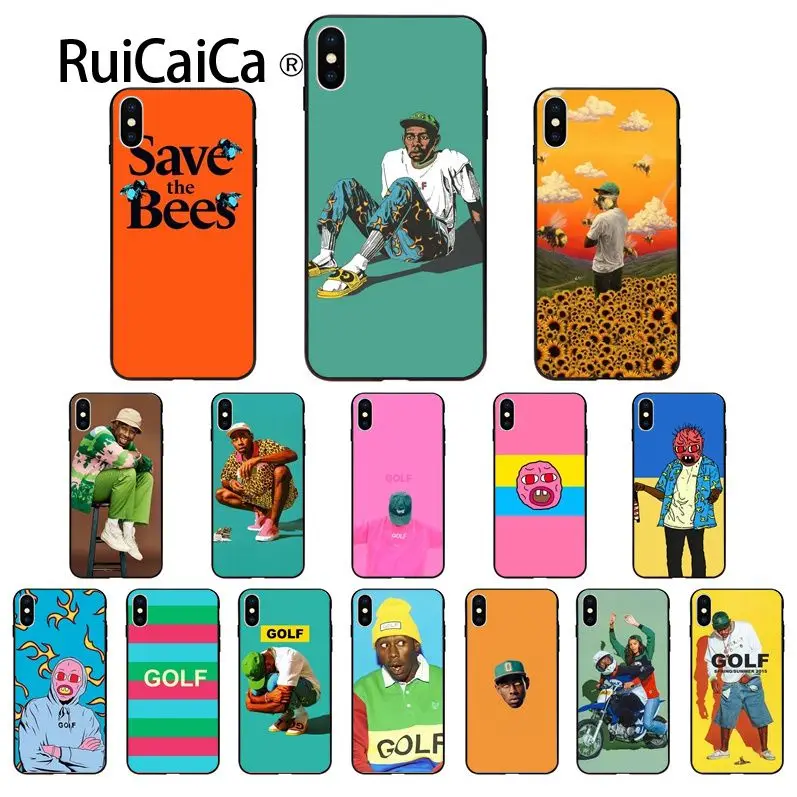 Ruicaica Tyler The Creator Гольф прохладный черный мягкий термополиуретановый Чехол для