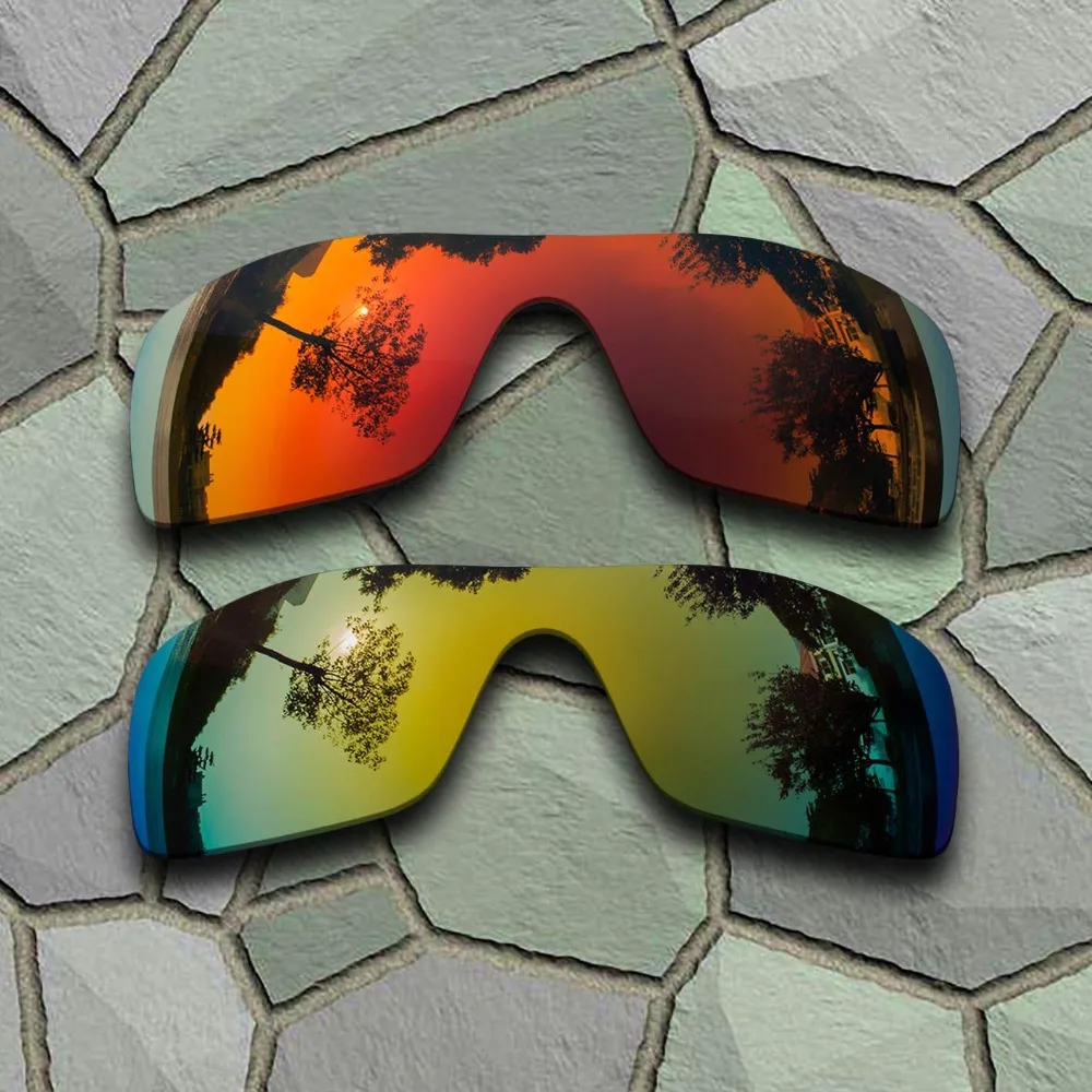 Поляризованные Сменные линзы для солнцезащитных очков Oakley Batwolf красные