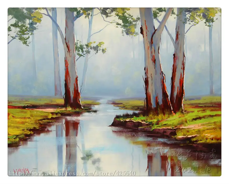 Impression Landscape Oil Painting On Canvas Hight Quality Hand Painted 