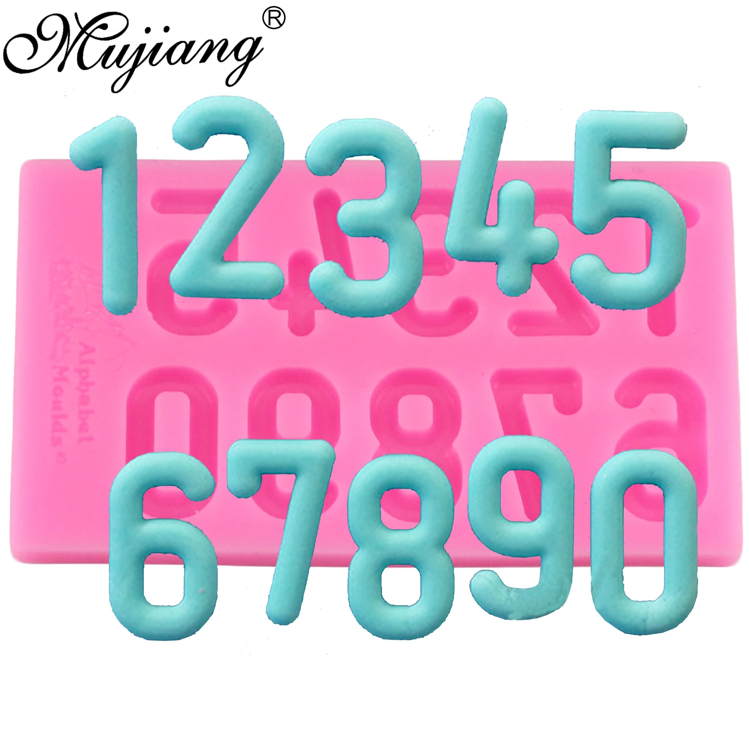 Mujiang DIY цифры конфеты силиконовые формы шоколада желе вечерние инструменты для