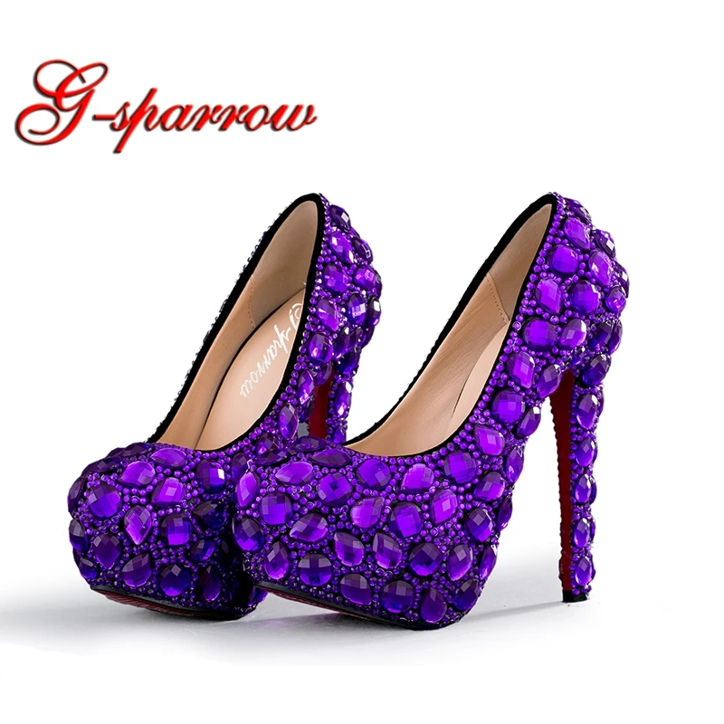 purple shoes for prom