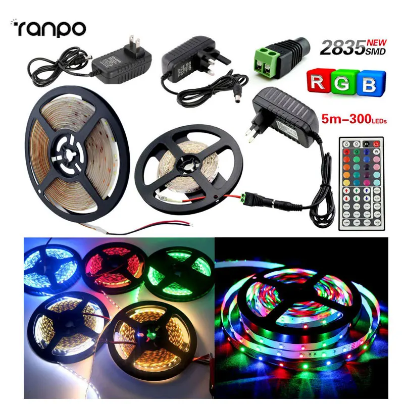 Новинка Лидер продаж 5 м Водонепроницаемый rgb Светодиодные ленты 2835SMD лента