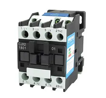 

CJX2-1801 LC1 AC Contactor 18A 3 Phase 3-Pole NC Coil Voltage 380V 220V 110V 36V 24V 50/60Hz Din Rail Mount 3P+1NC Normal Close