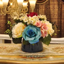 Стильная Цветочная ваза и атмосфера внутри гостиной декоративные цветочные искусственные цветы в упаковке