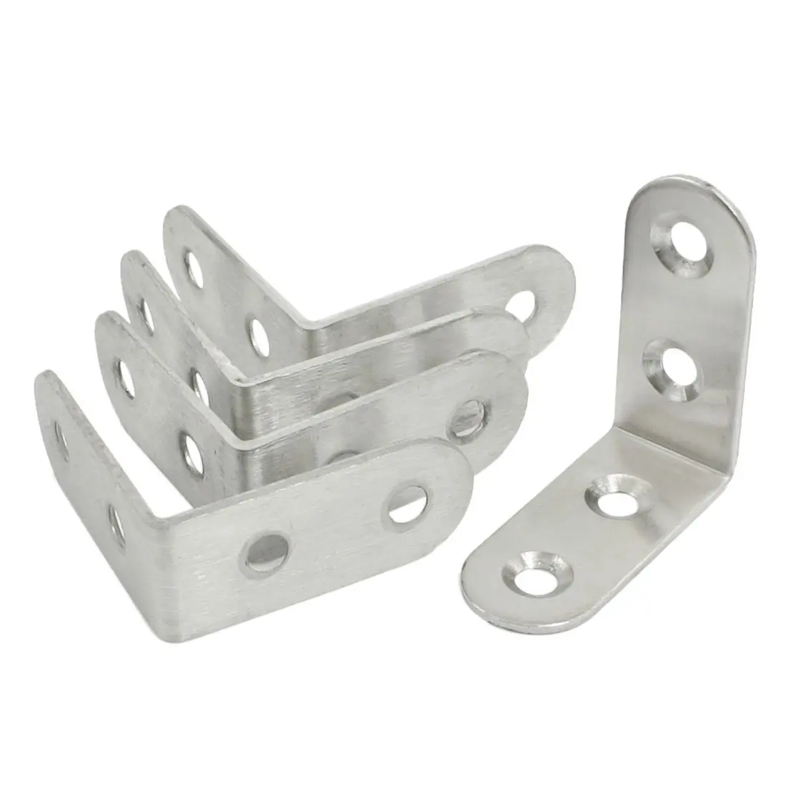 Furniture Round End Right Angle Bracket Fastener 40mm x 40mm 5Pcsin