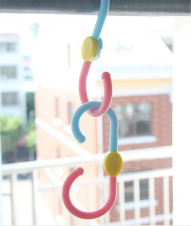 S Shape Hooks Plastic Hanger Clasp Rack Clothes Pot Pan For Sale Baby
