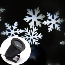 Белый Снежинка Лампы Проектора для Рождественский Фестиваль Сад Украшение Дома