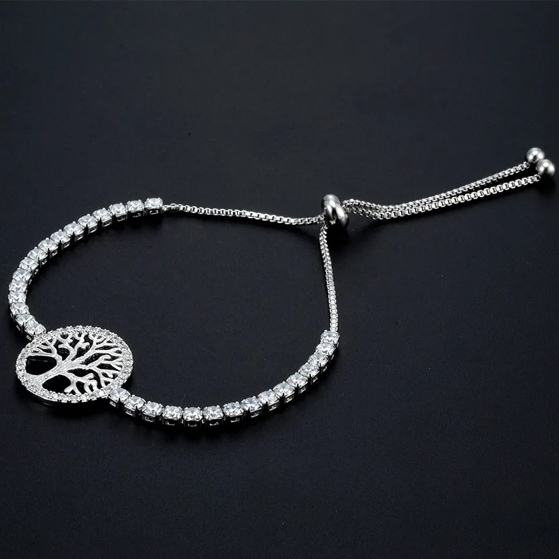 BAOPON 3 цвета Роскошный розовый золотой цвет звено цепи браслет для женщин Дамы Сияющий AAA кубический циркон Кристалл ювелирные изделия BR421