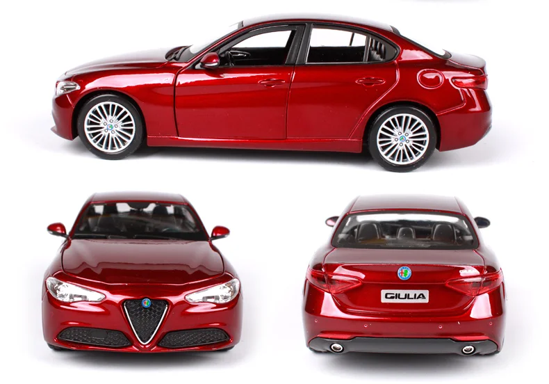 Bburago 1:24 Alfa Romeo GULIA модель гоночной машины Литой модельный автомобиль игрушки в коробке Новинка, поступление 21080