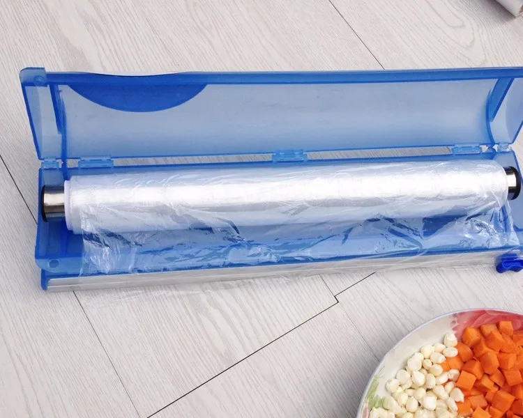 Клейкая лента герметик вырубная коробка для полиэтиленовой пленкой 100 м Мини-бытовые портативные консервант фильм резки