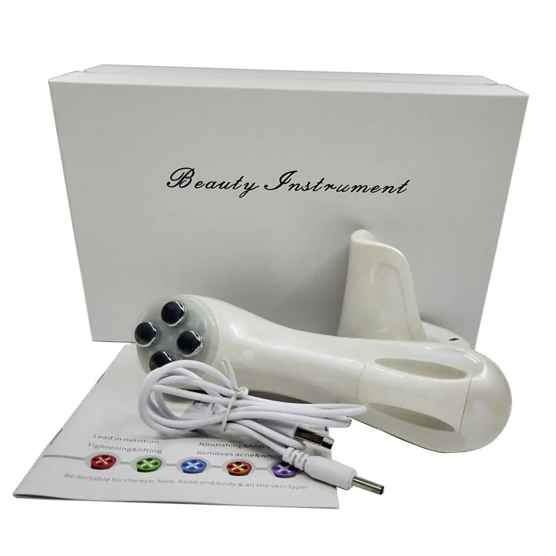 Mini Electroporation Mesotherapy RF Radio Frequency EMS Vibration Skin Rejuvenation Tightening Lifting Led Photon Beauty Device