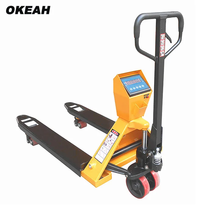 Hydraulic Power Unit 2 Tons Hydraulic Pallet Truck With Electronic Scale