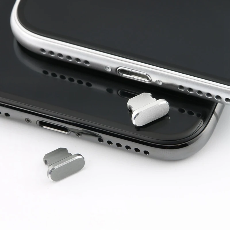Металлическая Пылезащитная заглушка для iPhone 8 7 6 6S Plus мини 5 5s SE аксессуары