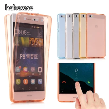 

500pcs 360 Degree Full Body Front and Back Clear Case For Huawei P10 Plus P9 Lite Transparent Slim Soft TPU Silicone Phone Cover