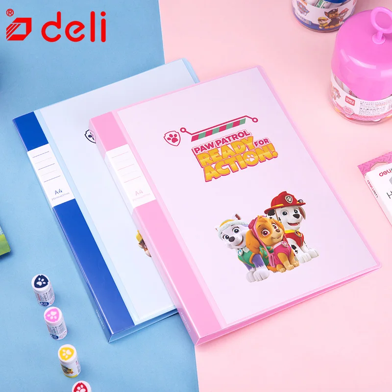 

Deli 1 PC Cute stationery File Folder A4 30/40/60 Pages waterproof Expanding Wallet Convenient Manage Holder Document Expanding