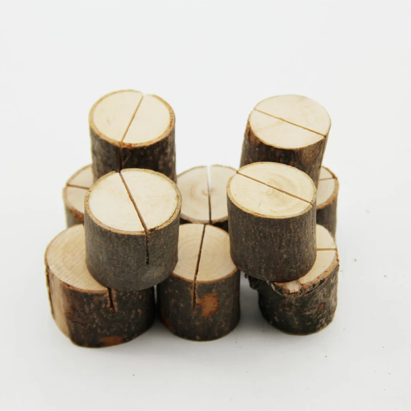 5PCS Wedding Wooden Place Card Holders Rack Decoration Table Numbers Wooden Signs For Party Celebration DIY Direction Signs