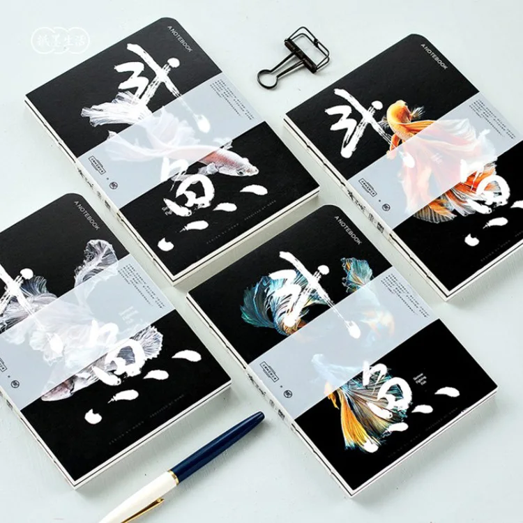 

Original luminous cover selectively notebook graffiti book the aquarium warriors fish A5 hand book