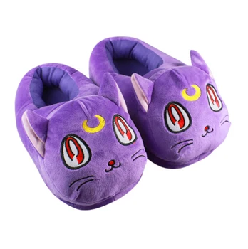 

Brdwn Sailor Moon Tsukino Fairy Tail Happy Totoro Chi's Sweet Home Cat 28cm/11'' Cosplay Soft Plush Warm Slippers Shoes