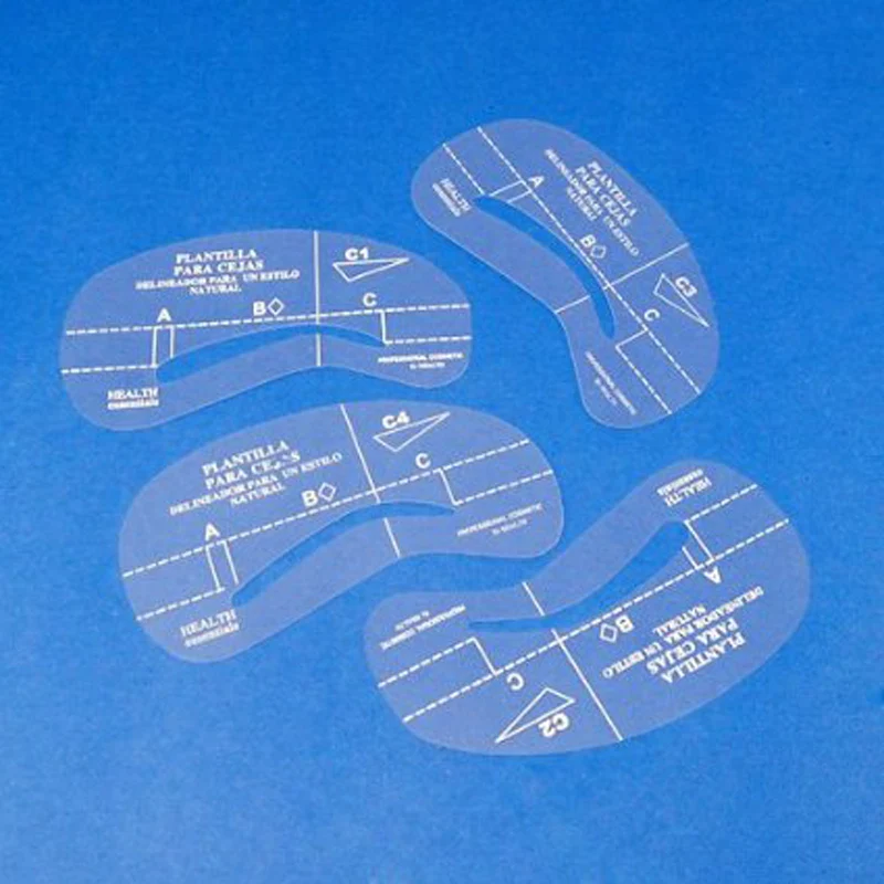 4 шт трафарет для коррекции бровей комплект Уход за лошадьми инструменты карточка для рисования для лихой брови C1-C4 Прямая поставка