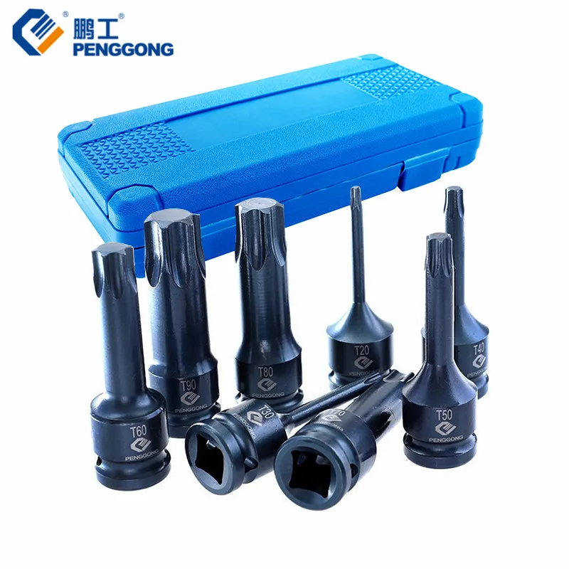 

PENGGONG 1/2''Screwdriver Bit Socket Adapter Set S2 Ratchet Wrench Nut Screw Driver Socket Kit Power Tool Accessories