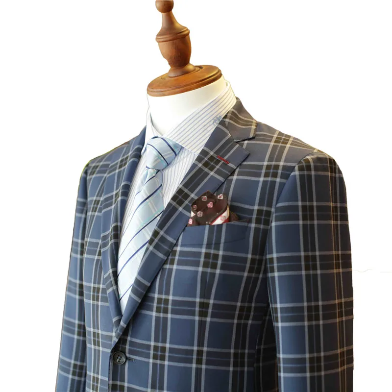 Мужской гардероб первой необходимости, приталенный подоконник, костюм, сделанный на заказ, темно-синий, подоконник в клетку, костюмы для мужчин, элегантный деловой костюм