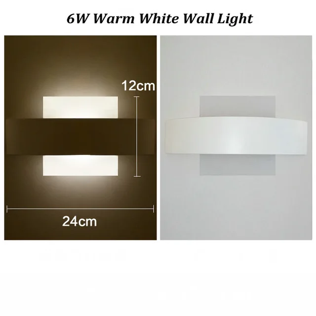 Современные акриловые фонарь белый настенный светильник светодиодный металлический бра с яркий светодиодный полосы для постели ТВ фон лестница светодиодный 110V 220V - Цвет абажура: A type