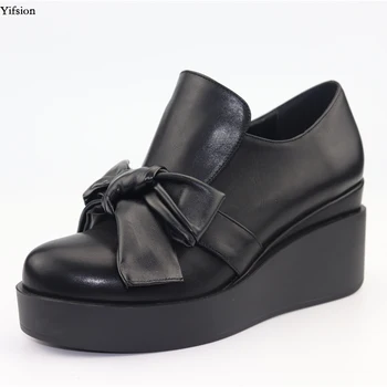 

Olomm 2018 New Women Winter Pumps Sexy Wedges High Heels Pumps Nice Round Toe Elegant Black Party Shoes Women US Size 5-9.5