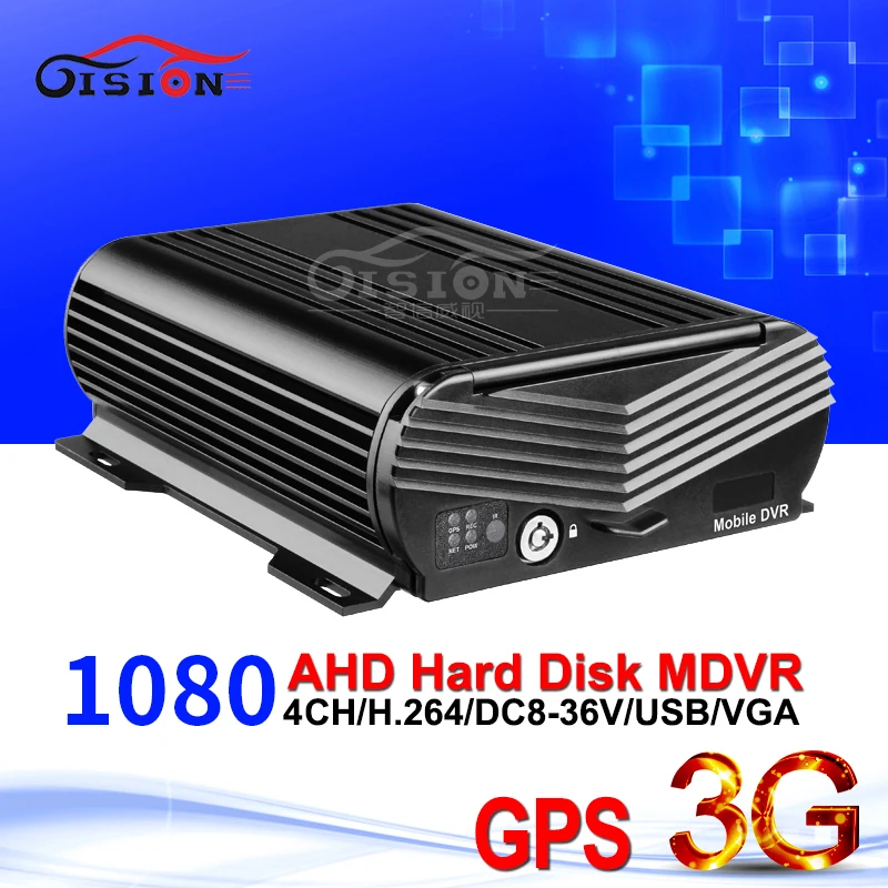 Koop 2 tb 3g GPS 1080 AHD Mobiele Dvr GPS Tracker Remote View 4CH Video opname Mdvr Iphone Android Online kijken Software Gratis