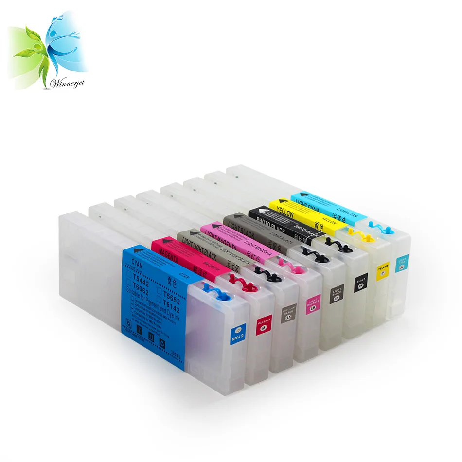 Winnerjet Chip reseter + 300 мл 4880 чернильный картридж для Epson Stylus pro 8 цветов|ink cartridge|ink cartridge for