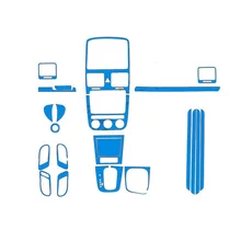 Автомобильный Стайлинг, Автомобильный интерьер, центральная консоль, изменение цвета, 3D углеродное волокно, формовочные наклейки, наклейки для VW Golf GTI MK5 2004 RHD