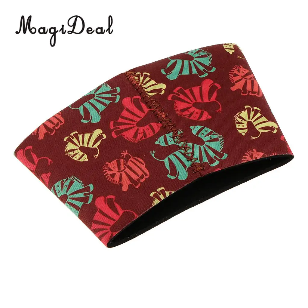 Cute Animal Puppy Zebra Prints Neoprene Beer Can Cooler Sleeve Insulated Reusable Coffee Cup Sleeve