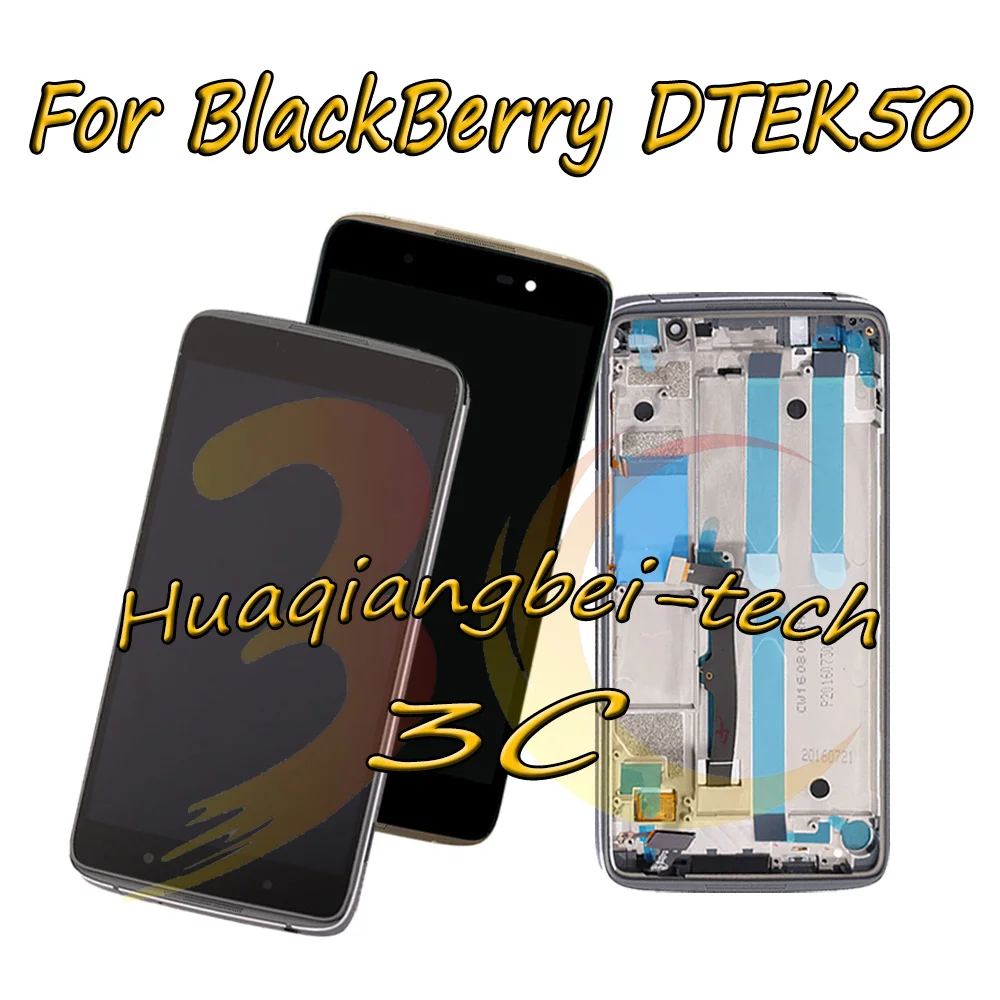 

5.2'' New For RIM BlackBerry DTEK50 STH100-1 / Neon STH100-2 Full LCD DIsplay + Touch Screen Digitizer Assembly With Frame