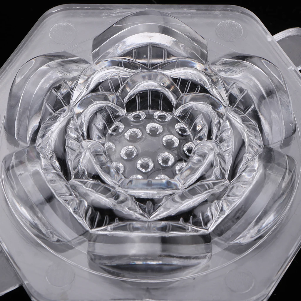 Plastic Clear Molds, Handmade Soap/Candle Making Molds Lotus Shape Candle Making DIY Gift Accessories
