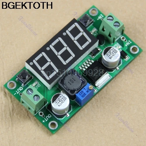 

DC-DC LM2596 Voltage Regulator + Led Voltmeter Buck Step Down Converter Module