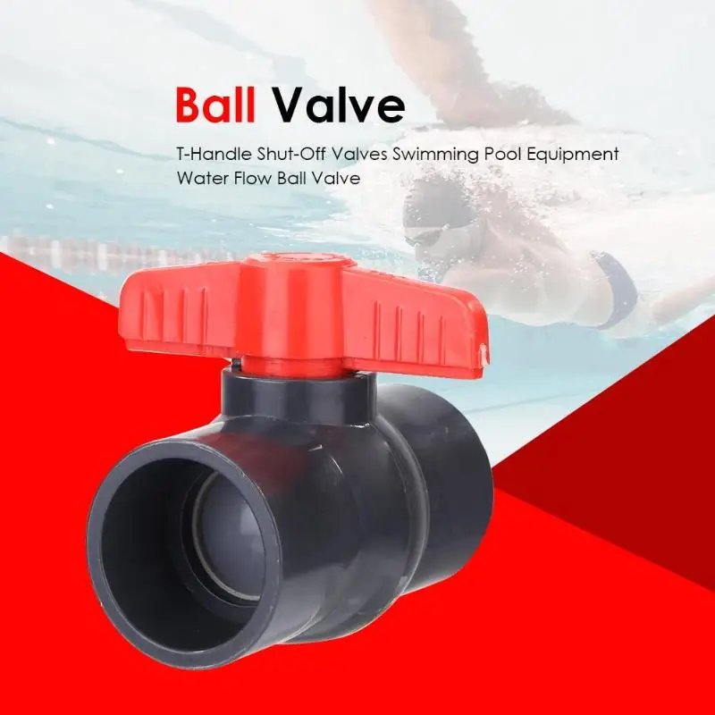 T-Handle Shut-Off Valves Swimming Pool Equipment Water Flow Ball Valve