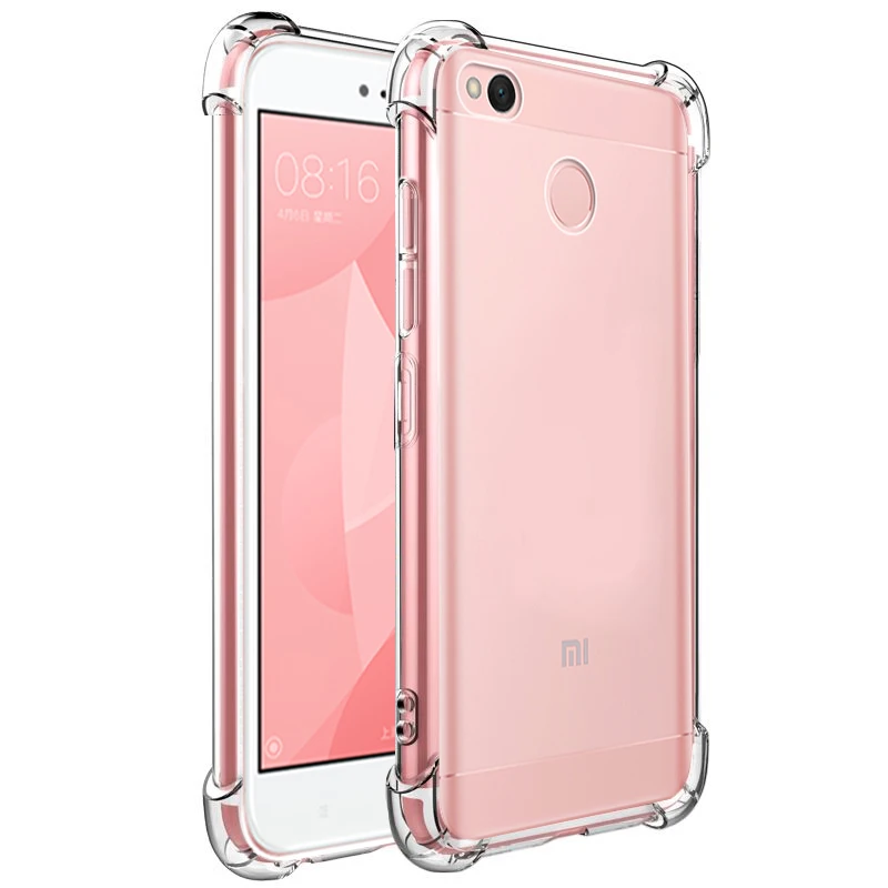 Чехол SIXEVE для Xiaomi Redmi 4A 4X 5 Plus Силиконовый противоударный прозрачный армированный