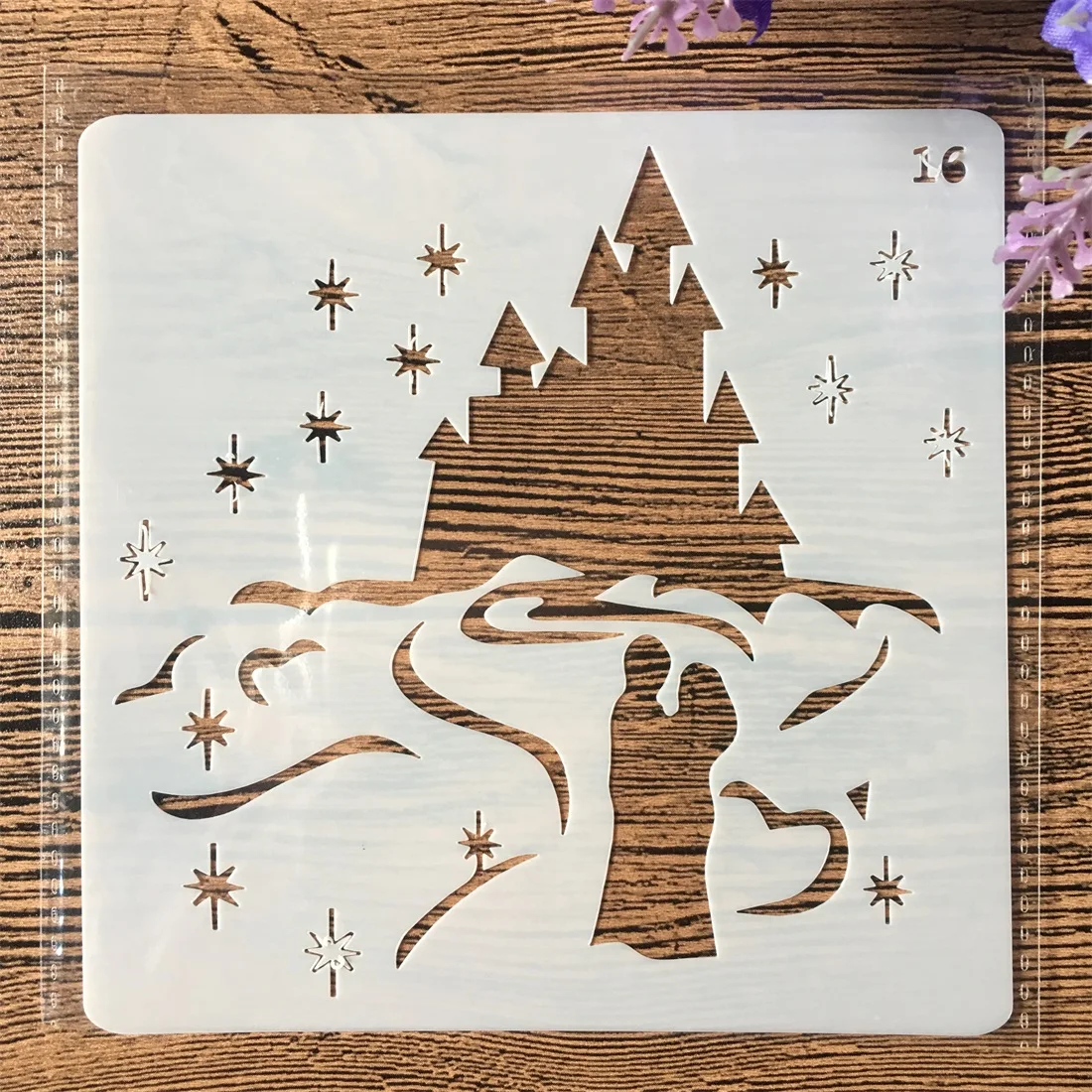 13 см Lover Castle DIY Многослойные трафареты настенная живопись раскраска для
