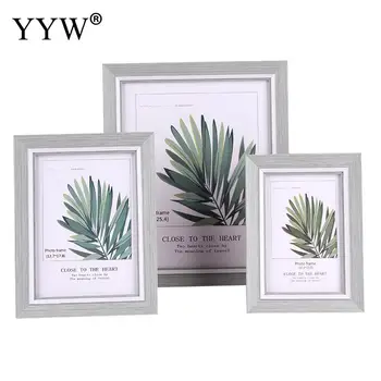 

Rectangle Pictures Frames Wooden Desk Table Decor Photo Frame Wedding Family Photo Frames High-Grade Art Home Decor Cornice