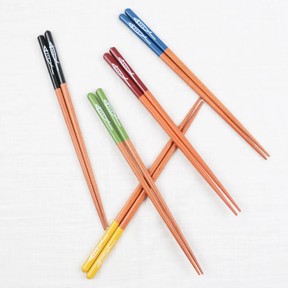 Палочки для еды китайские натуральные японские палочки для еды набор в японском стиле ручной работы многоразовая натуральная деревянная кухонная посуда K606