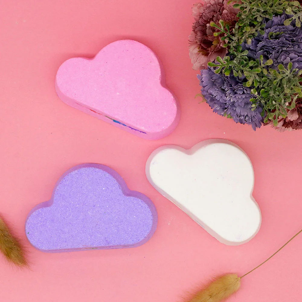 

Natural Organic Skin Care Cloud Rainbow Bath Salt Exfoliating Moisturizing Bubble Bath Bombs Ball