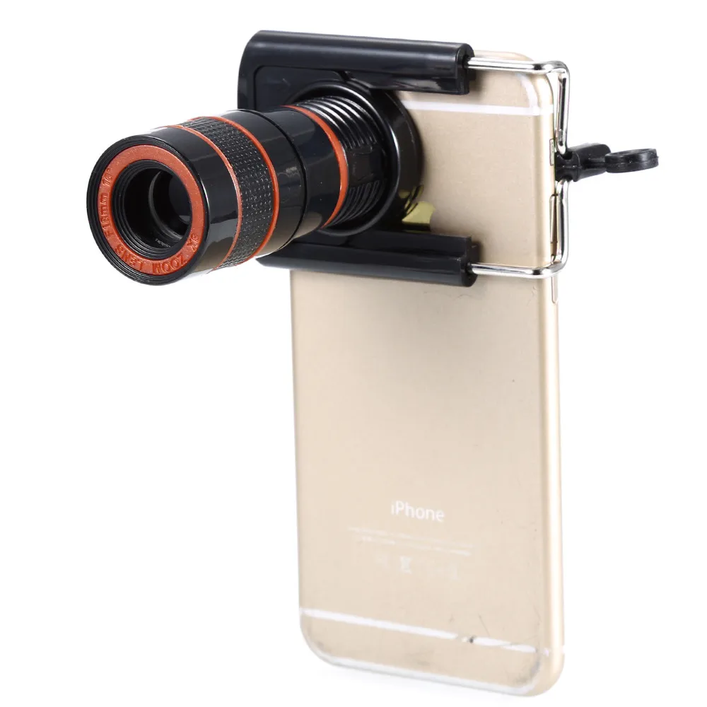 1pcs 8X Zoom Phone Telescope Telephoto Camera Lens Case