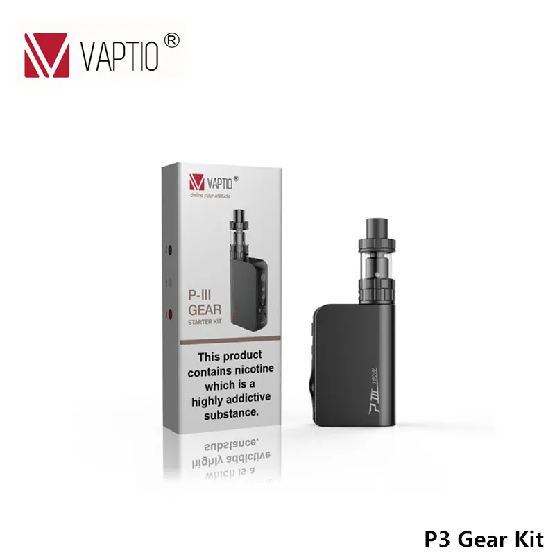 Оригинальный 100 Вт Vaptio P3 Шестерни комплект с 2 мл резервуар для VW 3000 мАч встроенный