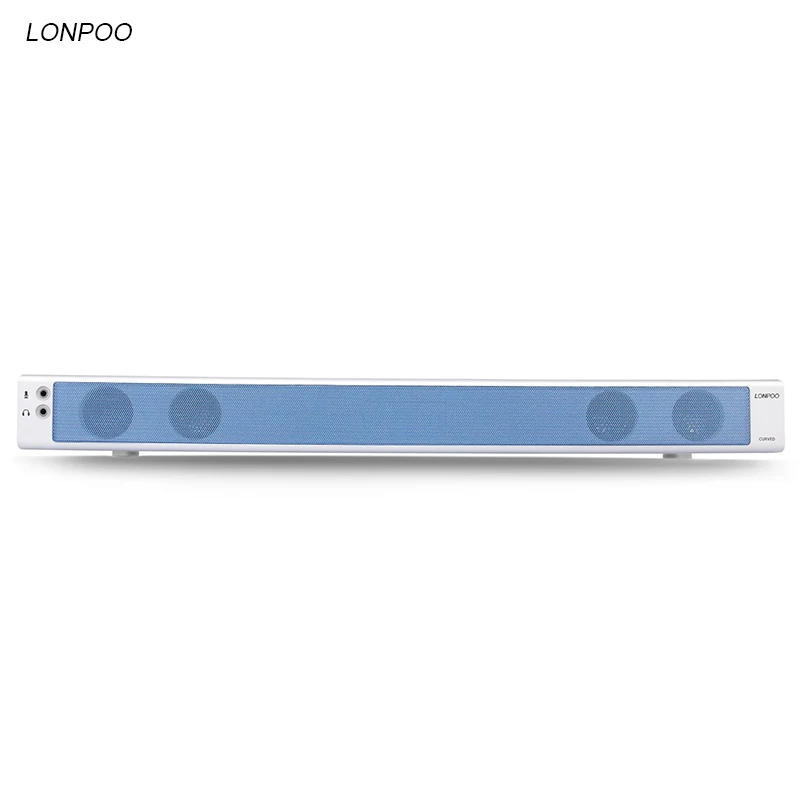 LONPOO Portable Speaker USB Surround TV Soundbar Subwoofer Home theater Support AUX phone PC TV laptop desktop