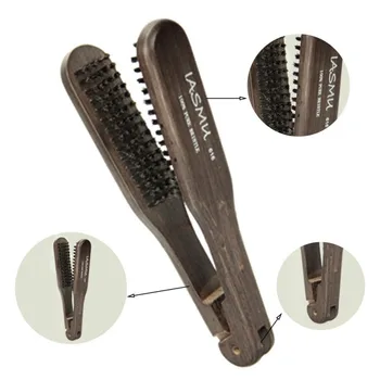 

Pro Wooden Straightener Hair Comb Anti-Static Hairdressing Styling Tools 100% Pure Bristle Hair Straightener Comb 2019